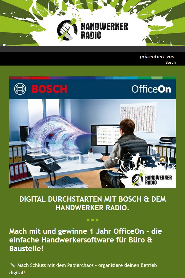 Handwerker Radio Newsletter_Beispiel_StandAlone