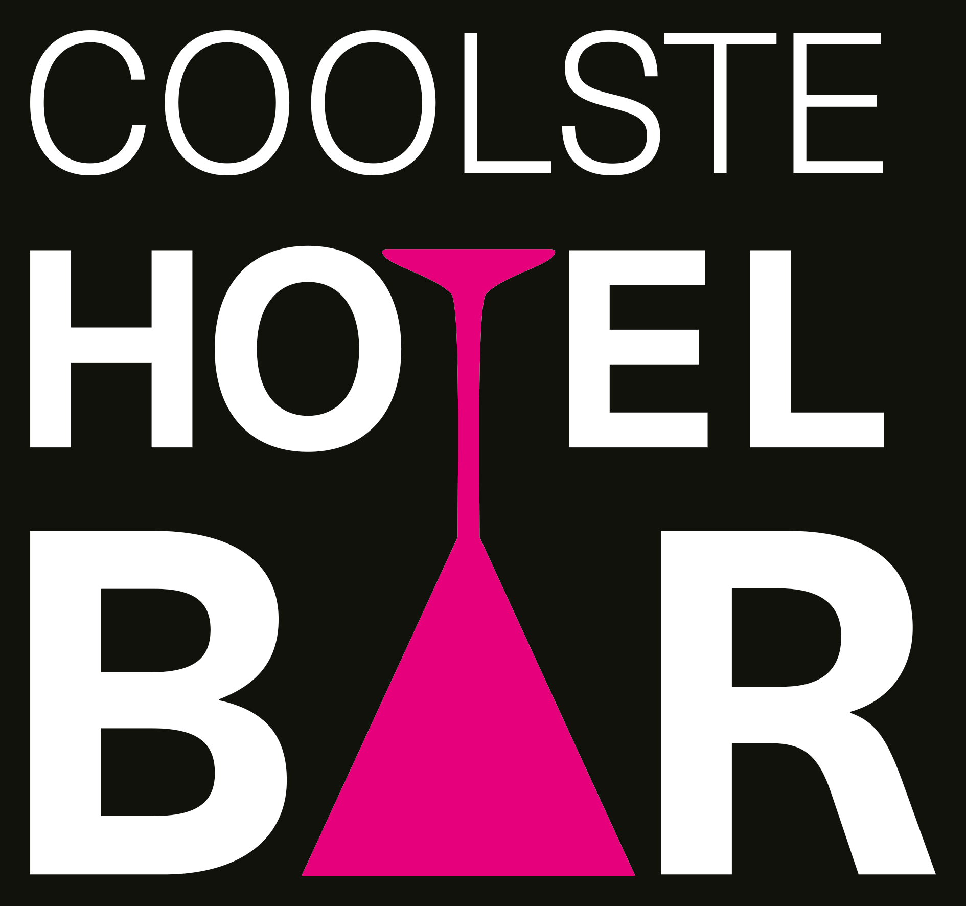 Logo Coolste Bar 2025 - HG schwarz - ohne Jahr